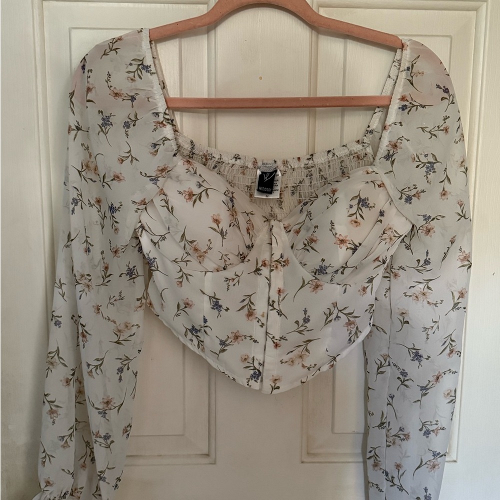 Windsor Floral Blouse with Long Sleeves